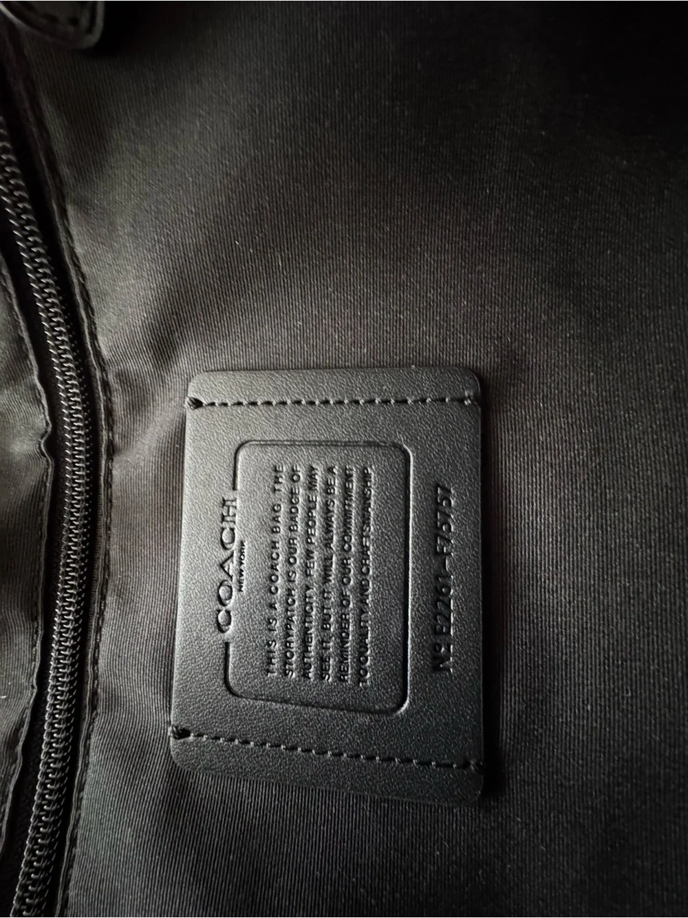 COACH Hamilton Black Pebble Leather Portfolio Briefcase Messenger Laptop Bag